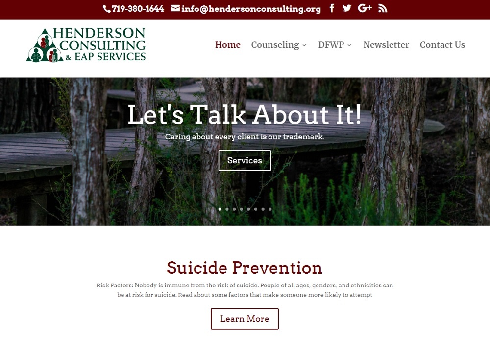 Henderson Consulting Website Design by TMHWebsites