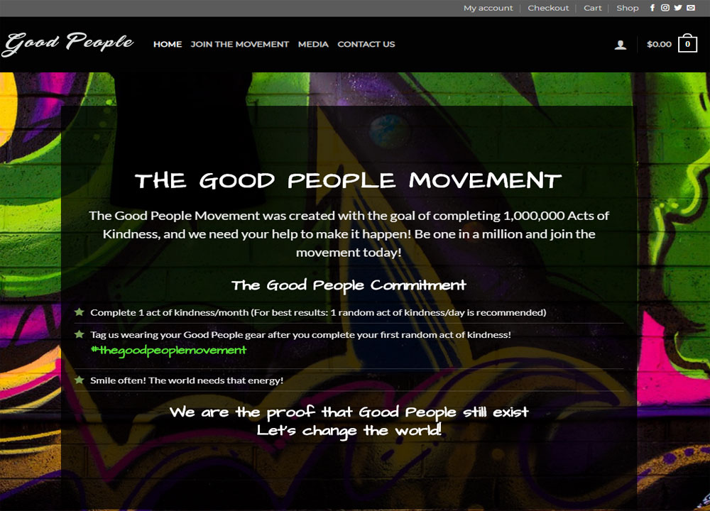 The Good People Movement Website Design by TMHWebsites