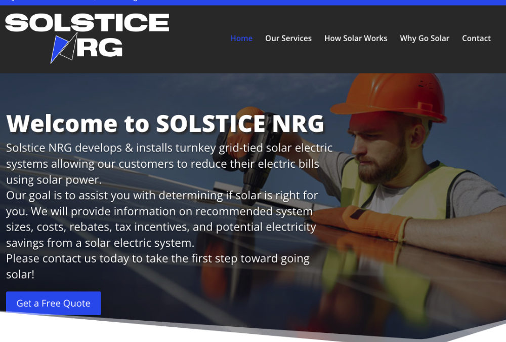Solstice NRG Web Designed by TMHWebsites