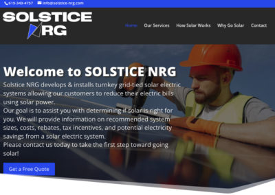 Solstice NRG Web Designed by TMHWebsites